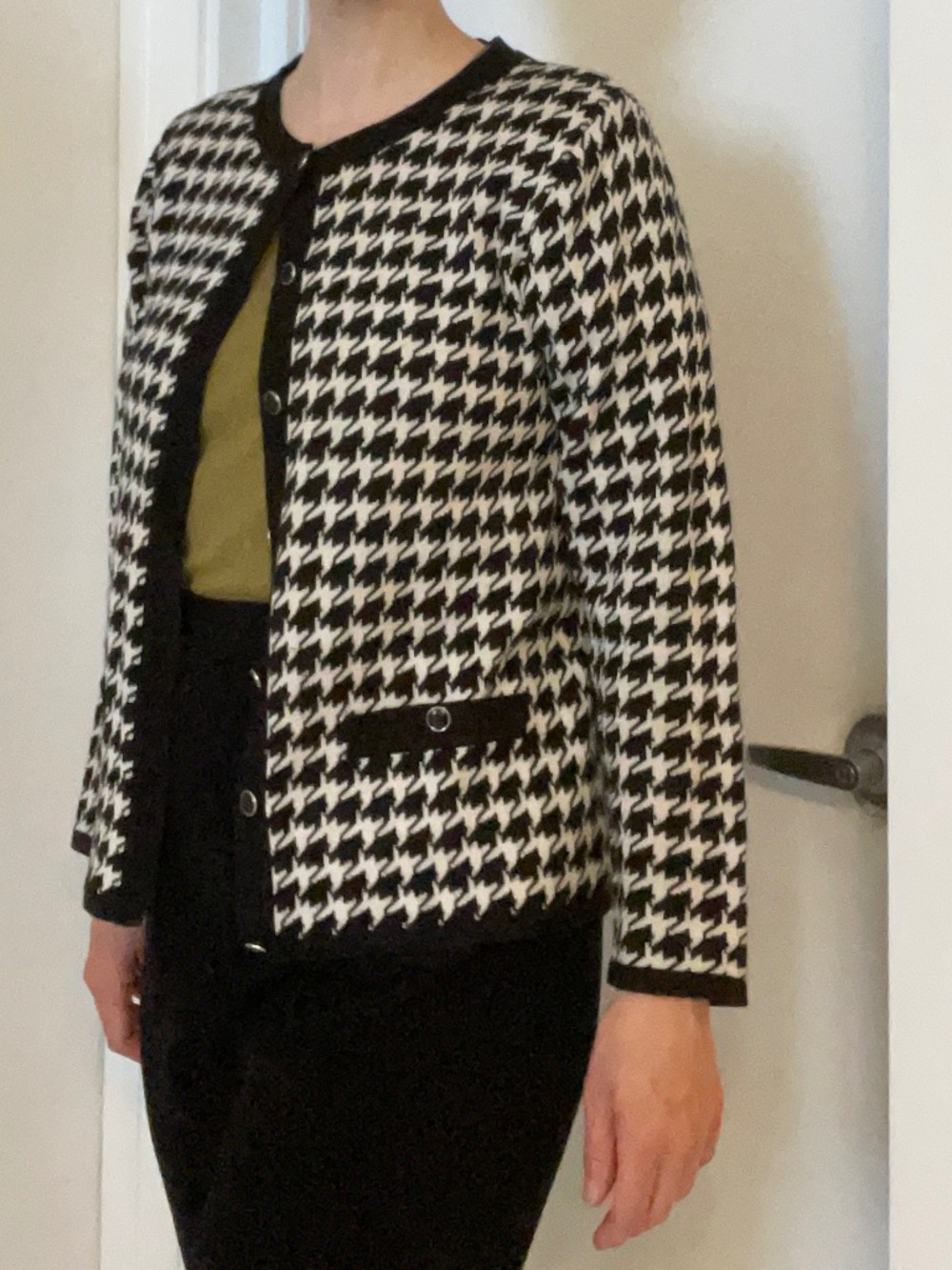 Houndstooth cardigan